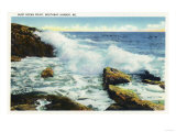 Boothbay Harbor, Maine - View of the Surf at Ocean Point Posters
