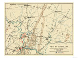 Battle of Antietam - Civil War Panoramic Map - Antietam, MD Posters