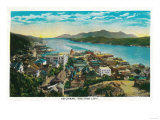 Ketchikan, Alaska Town View - The First City Posters Ketchikan, Alaska Town View - The First City Posters