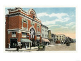 Bridgeport, Connecticut - East Main Street View of the American Theatre Prints