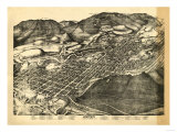 Colorado - Panoramic Map of Aspen - Aspen, CO Prints