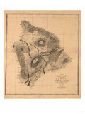 Hawaii - Panoramic Hawaii Island Map Posters Hawaii - Panoramic Hawaii Island Map Posters