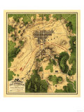 Battle of Gettysburg - Civil War Panoramic Map Prints