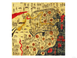 Ming Empire, China - Panoramic Map Kunstdruck