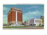 Buffalo, New York - Exterior View of Hotel Statler and NY State Office Bldg Photo