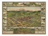 Colorado - Panoramic Map of Cripple Creek No. 2 Prints