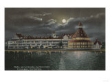 Coronado, CA - Moonlit View of Hotel del Coronado Posters