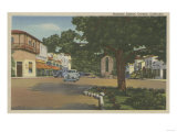 Carmel, CA - Business District View of Downtown Posters