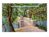 Bridgeport, Connecticut - Beardsley Park View of the Stone Bridge Art