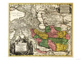 Iran - Panoramic Map Print
