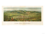 Colorado - Panoramic Map of Colorado Springs No. 2 Prints