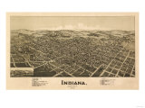 Indiana, Pennsylvania - Panoramic Map Posters