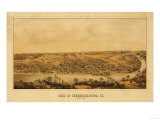 Fredericksburg, Virginia - Panoramic Map Prints
