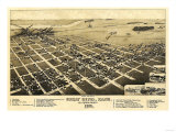 Great Bend, Kansas - Panoramic Map Pósters Great Bend, Kansas - Panoramic Map Pósters