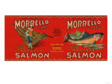 Morrello Brand Salmon Label - Bellingham, WA Posters