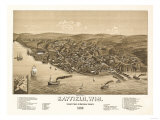 Bayfield, Wisconsin - Panoramic Map Prints