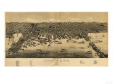 Duluth, Minnesota - Panoramic Map Prints