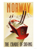 Norway - The Cradle of Skiing Plakaty Norway - The Cradle of Skiing Plakaty