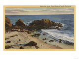 Laguna Beach, California - Aerial of the Rocky Coast Prints