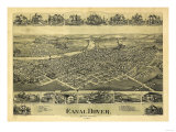 Dover, Ohio - Panoramic Map Posters