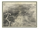 Brainerd, Minnesota - Panoramic Map Posters