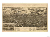 Findlay, Ohio - Panoramic Map Photo