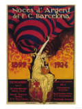 Barcelona, Spain - Soccer Promo Poster Kunst Barcelona, Spain - Soccer Promo Poster Kunst