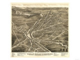 Berwick, Maine - Panoramic Map Posters Berwick, Maine - Panoramic Map Posters