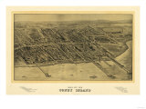 Coney Island, New York - Panoramic Map Prints