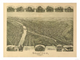 Grafton, West Virginia - Panoramic Map Prints