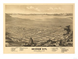 Brigham City, Utah - Panoramic Map Posters