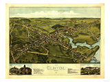 Clinton, Connecticut - Panoramic Map Prints