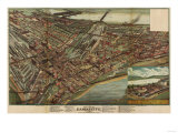 Kansas City, Missouri - Panoramic Map Posters