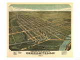 Circleville, Ohio - Panoramic Map Posters