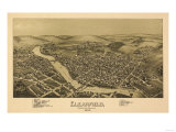 Clearfield, Pennsylvania - Panoramic Map Posters
