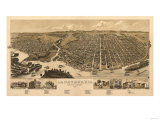 La Crosse, Wisconsin - Panoramic Map Photo