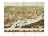 La Crosse, Wisconsin - Panoramic Map Posters
