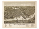 Chippewa Falls, Wisconsin - Panoramic Map Prints