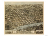 Knoxville, Tennessee - Panoramic Map Posters