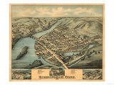Birmingham, Connecticut - Panoramic Map Prints