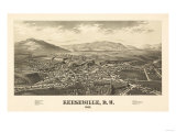 Keeseville, New York - Panoramic Map Prints