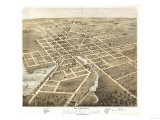 Beaver Dam, Wisconsin - Panoramic Map Prints