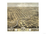 Faribault, Minnesota - Panoramic Map Prints