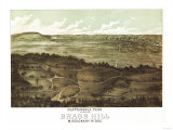 Chattanooga, Tennessee - Panoramic Map Prints
