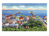 Provincetown, Massachusetts - Pilgrim Memorial View of the Harbor Posters