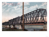Pasco, Washington - Northern Pacific Bridge View Poster