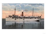 Puget Sound, Washington - SS Indianapolis Steamer View Prints