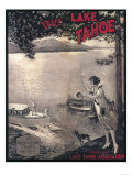 Lake Tahoe, California - Wooden Boat Poster Print