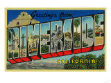 Riverside, California - Large Letter Scenes Print