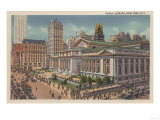 New York, NY - Public Library View Print